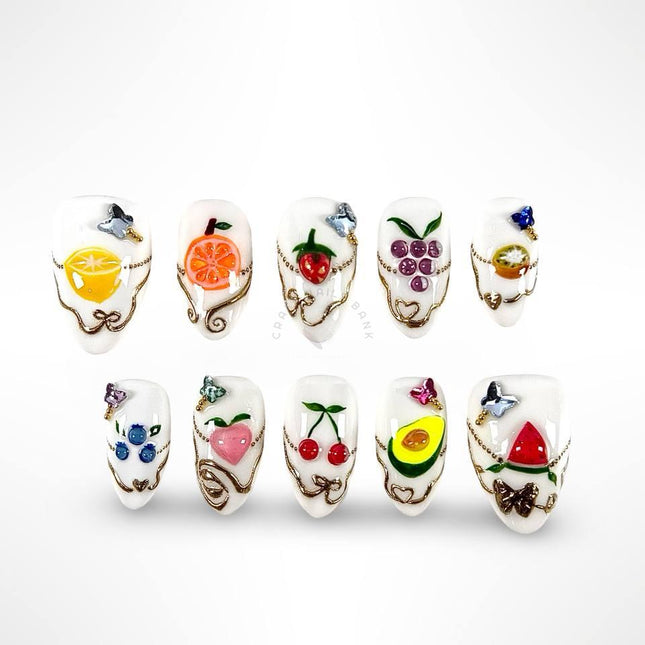 Fruity Charm - Press On Nails