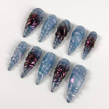Purple Galaxy - Press On Nails
